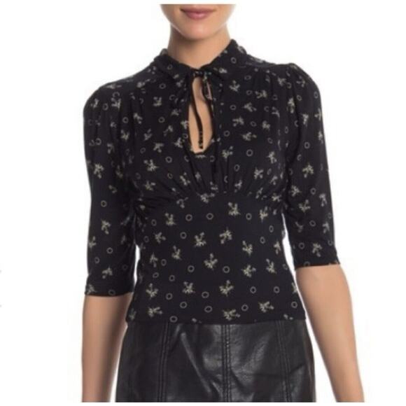 Free People Tops - Free People Soraya Black Top Medium NWT